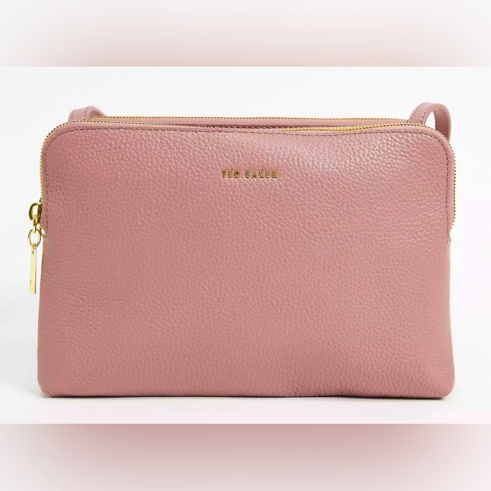 NWT Ted Baker London Ciarraa Leather Crossbody in Rose Pink